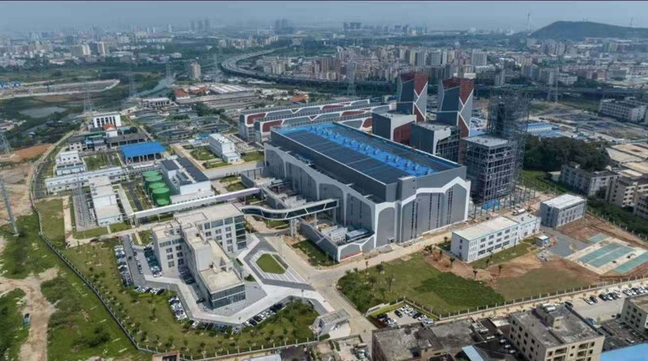 燃气轮机联合循环项目厂区航拍图